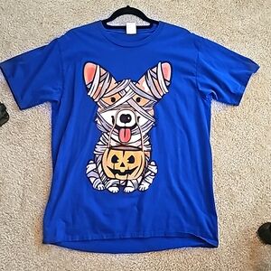 Corgi Mummy Halloween T Shirt